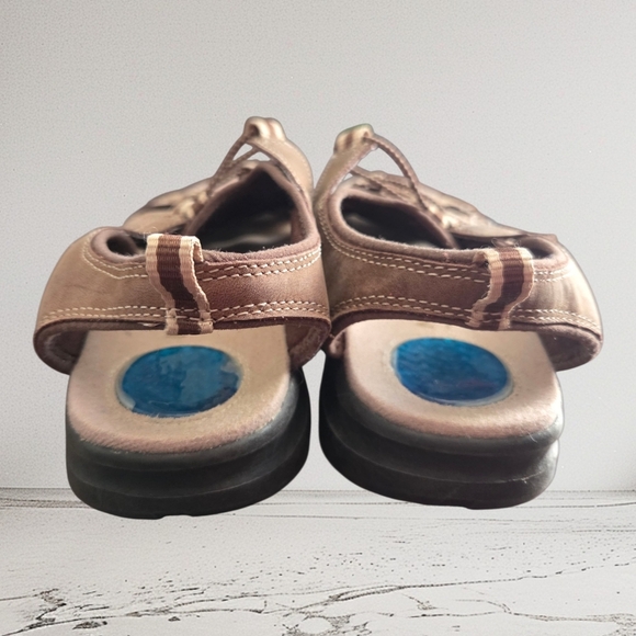 Dr. Scholl's Natual Spot Tan Strappy Sandals Size 7 1/2 - Picture 3 of 8